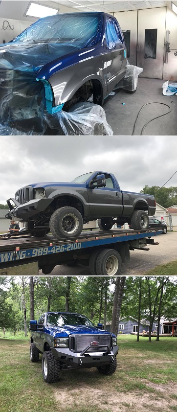 Ford truck build and paint